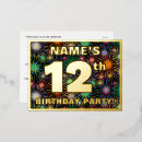Search for 12th birthday invitations Colourful