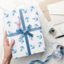 Search for nautical anchor wrapping paper Classic