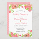 Search for coral pink wedding invitations Flowers