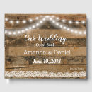 Search for wood wedding guest books Bride and groom