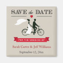 Search for tandem bike save the dates Bride and groom