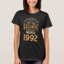 Search for born in 1992 tshirts Were