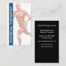 Search for physical therapy business cards Therapist