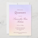 Search for rainbow quinceanera invitations Elegant