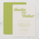 Search for chartreuse invitations Minimalist