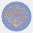 Search for scallop shells stickers Beach