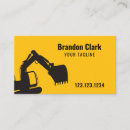 Search for excavation business cards Heavy equipment operator