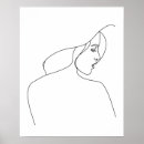 Search for abstract woman art posters Black and white