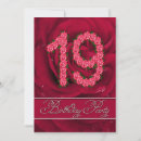 Search for 19th birthday invitations Flowers