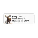 Search for wildlife return address labels Moose