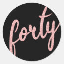 Search for forty is fabulous stickers Glitter