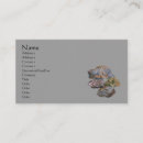 Search for rocks and minerals business cards Nature