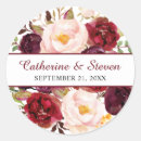 Search for elegant burgundy stickers Bohemian