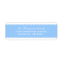Search for blue ribbon return address labels Pretty