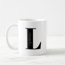 Search for letter l mugs Black and white