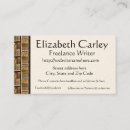 Search for bookstore business cards Author