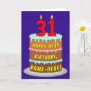 Search for thirty one cards 31 years old