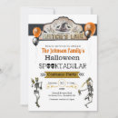 Search for skeleton halloween invitations Black