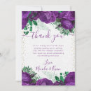 Search for glam wedding thank you cards Purple