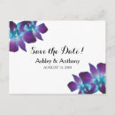 Search for blue orchid save the dates Flower