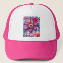 Search for abstract flower hats Pink