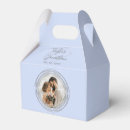 Search for dusty blue wedding favour boxes Minimal