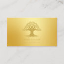 Search for the tree of life business cards Gold