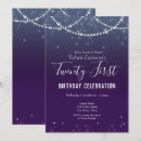 Search for diamond birthday invitations Purple