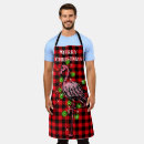 Search for pink flamingos aprons Fun