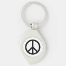 Search for peace symbol key rings Minimalist
