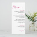 Search for hot pink menus Elegant