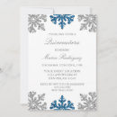 Search for blue and silver quinceanera invitations Fifteen