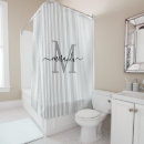 Search for gray and white shower curtains For her