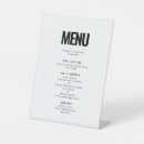 Search for minimalist wedding menus Modern