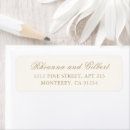 Search for ivory gold return address labels Modern