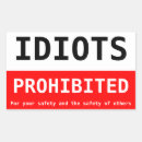 Search for idiotic stickers Moron