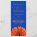 Search for royal blue wedding programs Floral