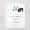 Search for elephant christening invitations Blue