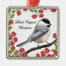 Search for chickadee christmas tree decorations Black capped chickadee