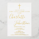 Search for foil first communion invitations Boy