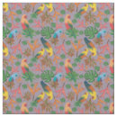 Search for tropical bird fabric Floral