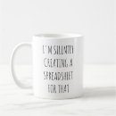 Search for spreadsheet coffee mugs That