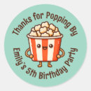 Search for popcorn favor stickers Movie night