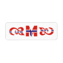 Search for norwegian return address labels Flag