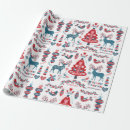 Search for folk art christmas wrapping paper Nordic