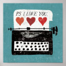 Search for antique typewriter posters Blue