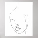 Search for abstract woman art posters Black and white