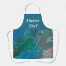 Search for blue green aprons Abstract pattern