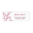 Search for cherry blossom return address labels weddings Floral