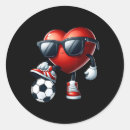 Search for funny soccer stickers Heart